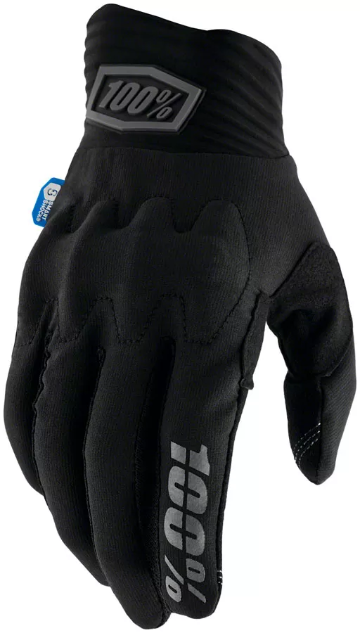 100-cognito-smart-shock-gloves-black-full-finger 100% Cognito Smart Shock Gloves - Black, Full Finger