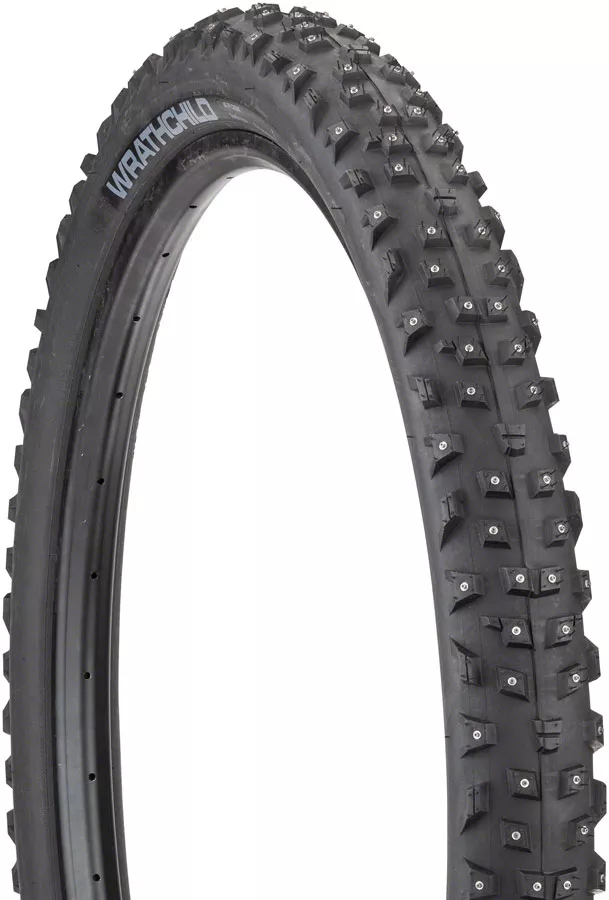 45nrth-wrathchild-studded-tire-tubeless-folding-black 45NRTH Wrathchild Studded Tire - Tubeless, Folding, Black