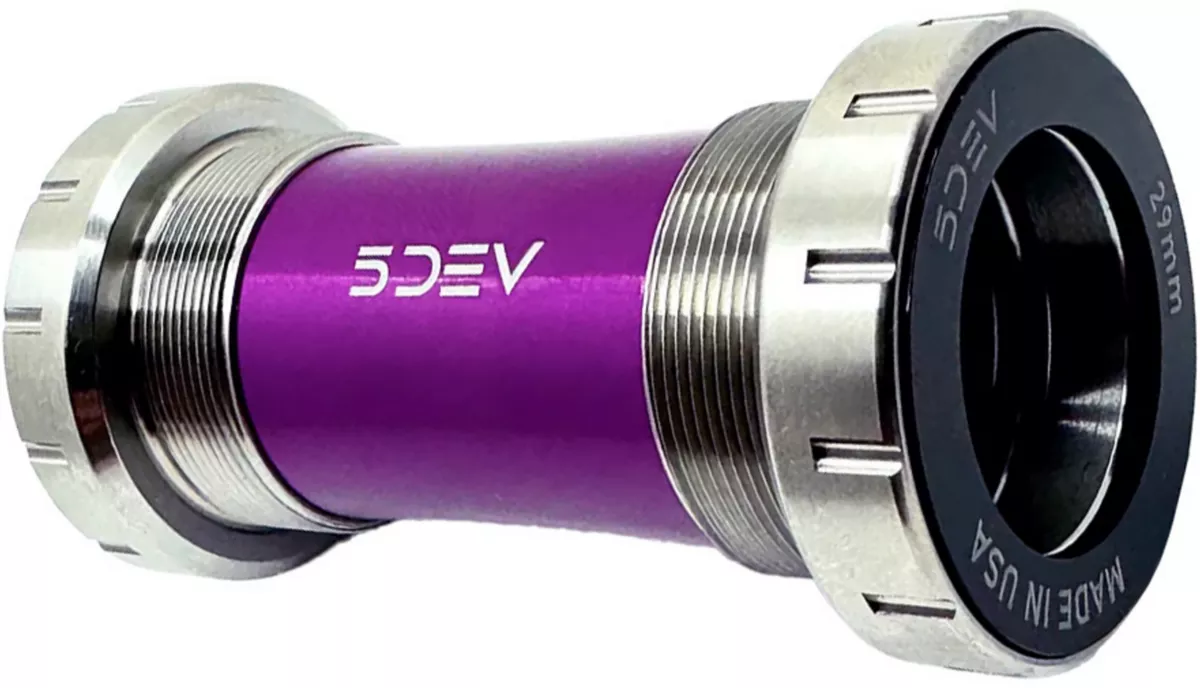 5Dev Titanium Bottom Bracket, 29/DUB, 68/73mm