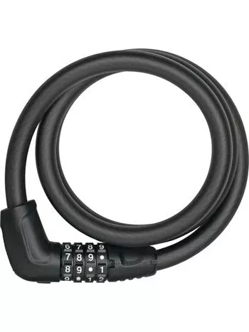 abus-tresor-6412c-cable-lock-combination-2-8-with-bracket-black Abus Tresor 6412C Cable Lock - Combination, 2.8', With Bracket, Black