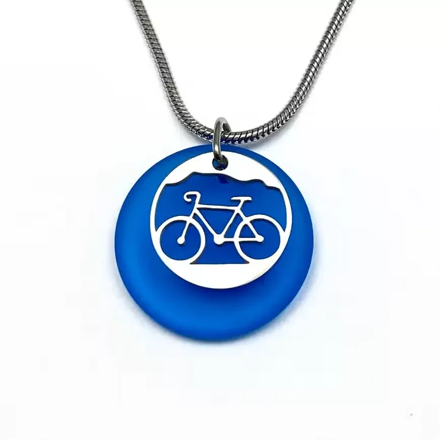 be-inspired-up-bicycle-beach-glass-pendant Be Inspired Up - Bicycle Beach Glass Pendant