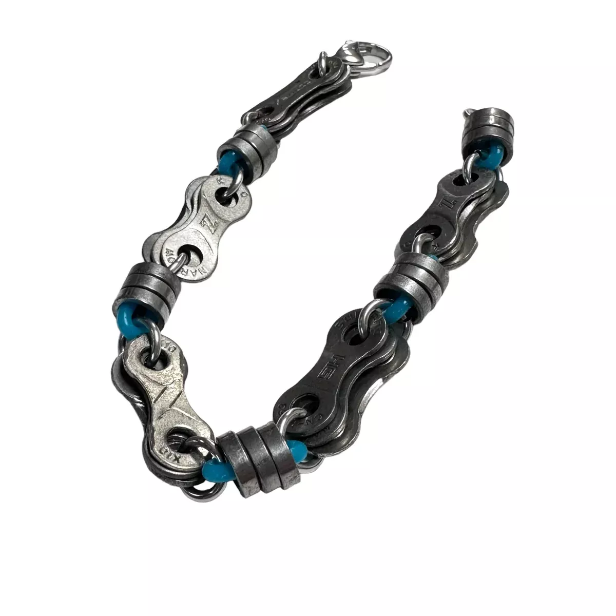 bicycle-chain-links-rollers-bracelet Bicycle Chain Links and Rollers Bracelet
