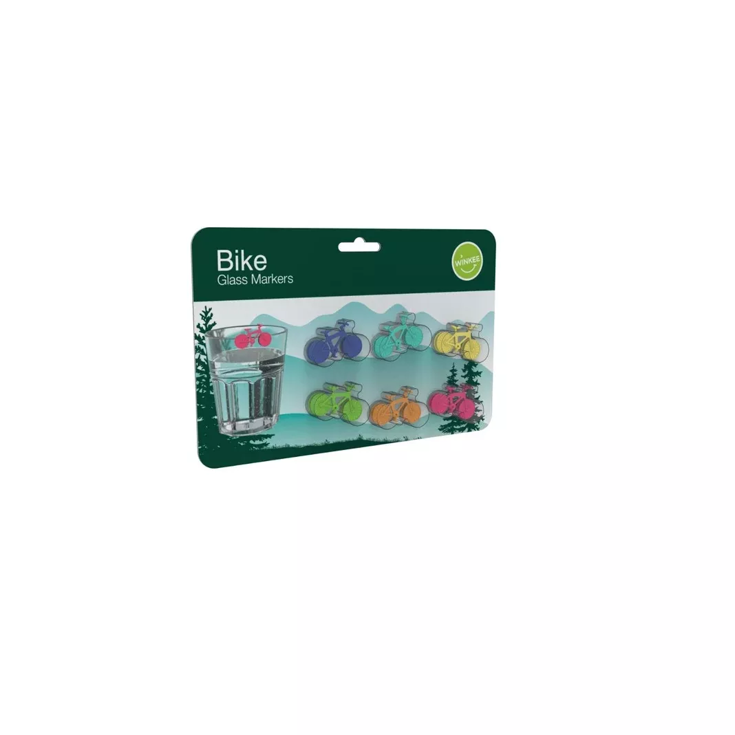 bicycle-glass-marker-charms-colorful Bicycle Glass Marker Charms - Colorful!
