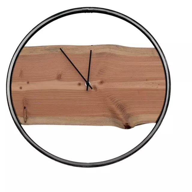 bike-rim-reclaimed-wood-wall-clock Bike Rim Reclaimed Wood Wall Clock