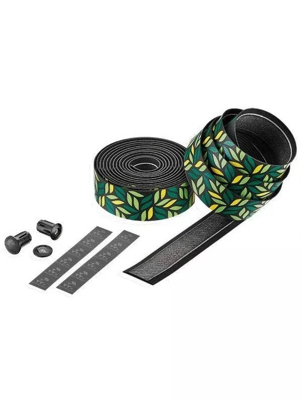 ciclovation-advanced-leather-touch-gel-hb-tape-rain-forest-green-leaves Ciclovation ADVANCED LEATHER TOUCH GEL HB TAPE RAIN FOREST-GREEN LEAVES