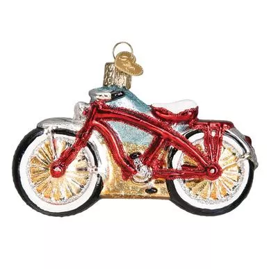 cruiser-bike-blown-glass-holiday-ornament Cruiser Bike Blown Glass Holiday Ornament