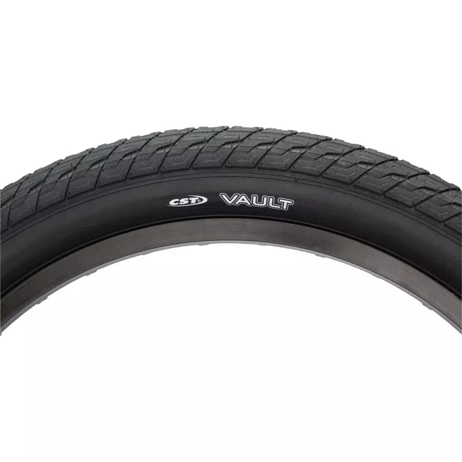 cst-vault-bmx-tire-20-x-2-2-clincher-wire-black CST Vault BMX Tire - 20 x 2.2, Clincher, Wire, Black