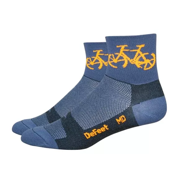 defeet-aireator-3-townee-graphite-black-orange-socks DeFeet Aireator 3" Townee Graphite/Black/Orange Socks