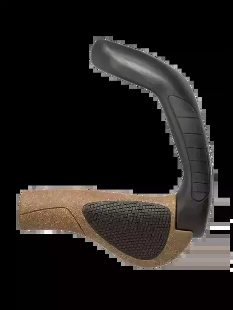 Ergon GP5-L BIOKORK STANDARD MTB/HYBRID HANDLEBAR GRIPS W/LONG BAR END LARGE