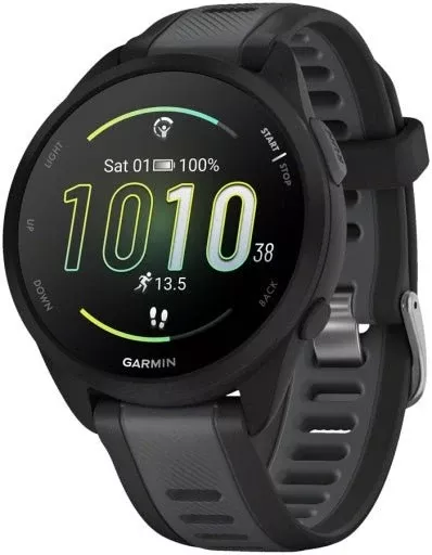 Forerunner 165 Music Running Watch - Black/Slate Gray