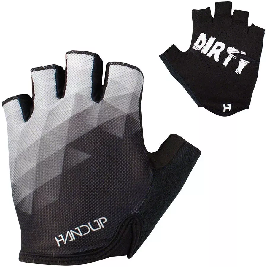 Handup Shorties Glove - Short Finger, Black & White Prizm [FINAL SALE]