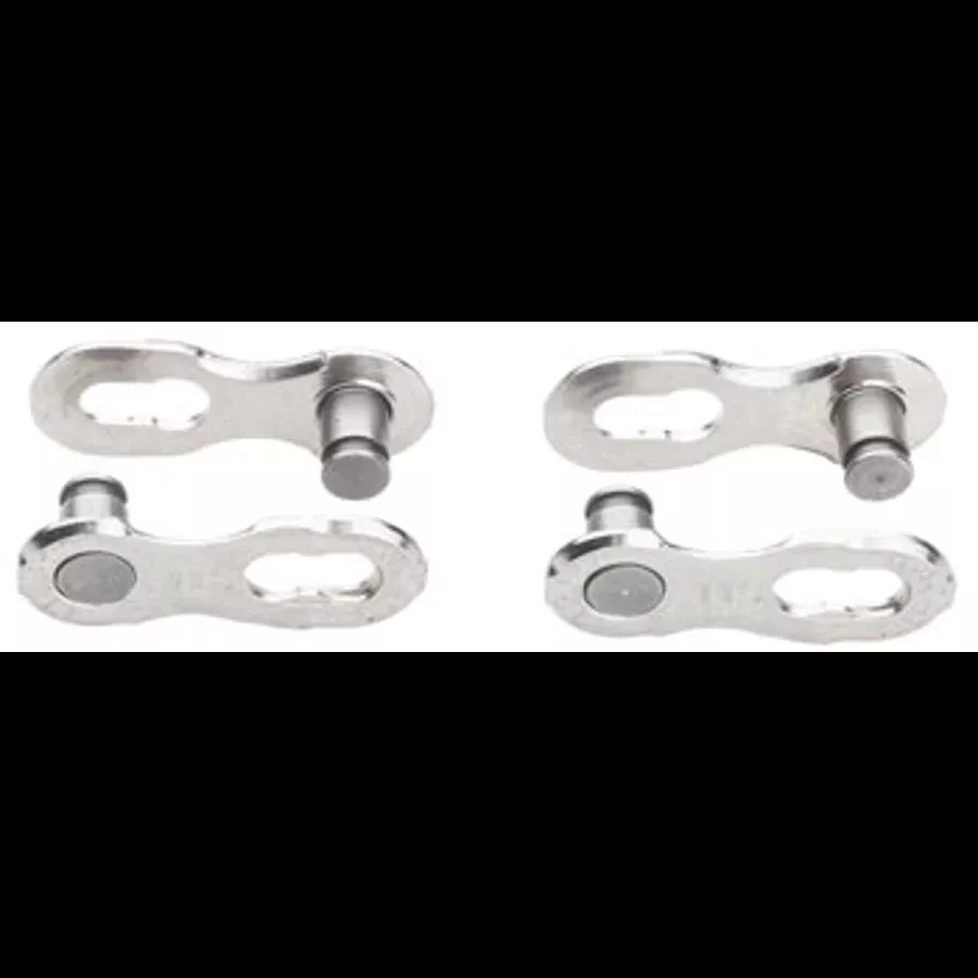 KMC MissingLink-12 Connector - 12-Speed, NON RE-USABLE, Silver, 2 Pairs/Card