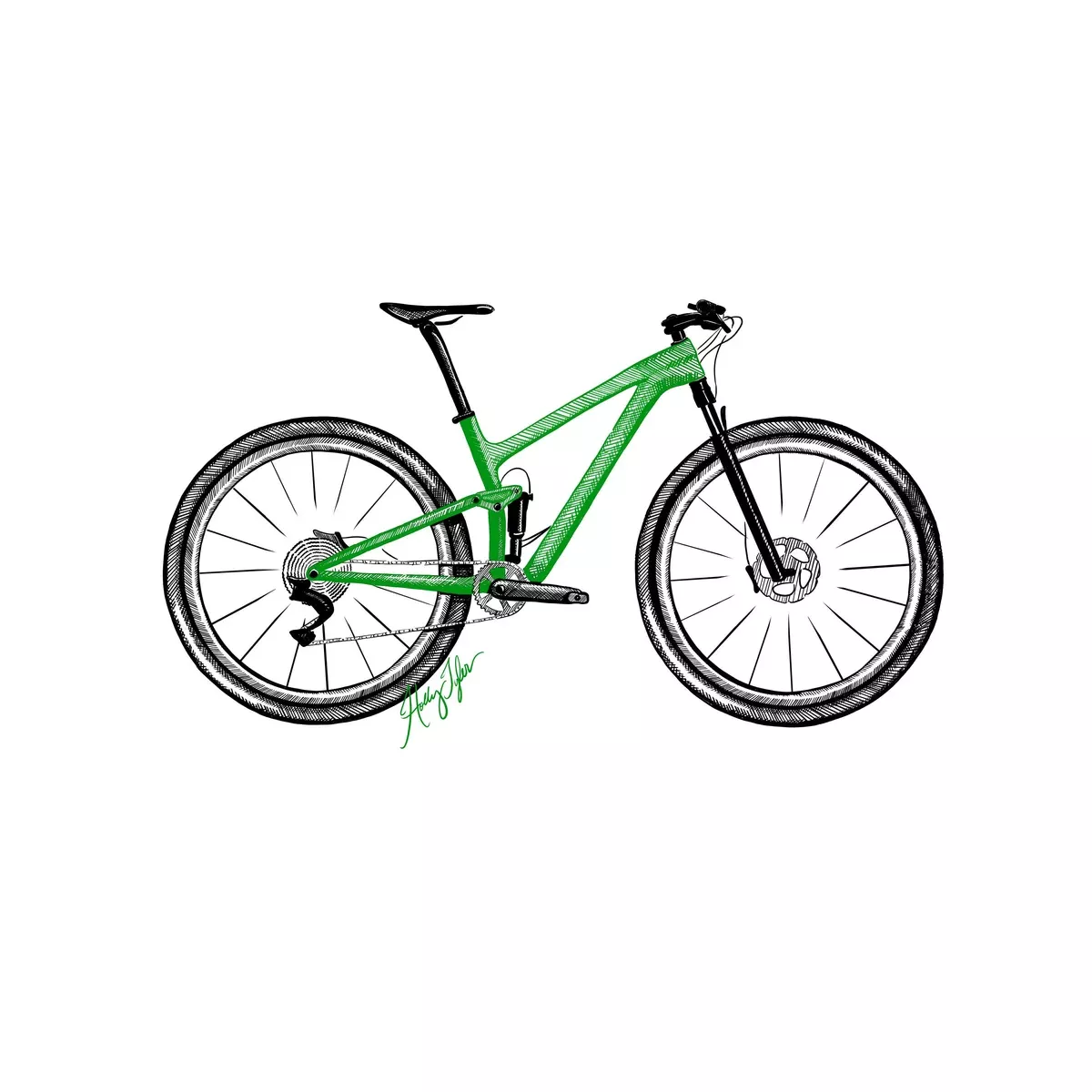 Mountain Bike Print [FINAL SALE]