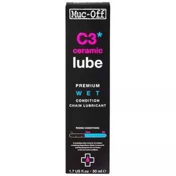 muc-off-c3-ceramic-lube-premium-wet-chain-lubricant-50ml-drip Muc-Off C3 Ceramic Lube Premium Wet Chain Lubricant 50ml Drip