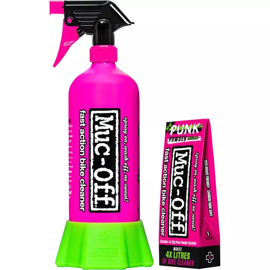 Muc-Off Punk Powder Bottle For Life Bundle with 4 packets of Punk Powder [FINAL SALE]