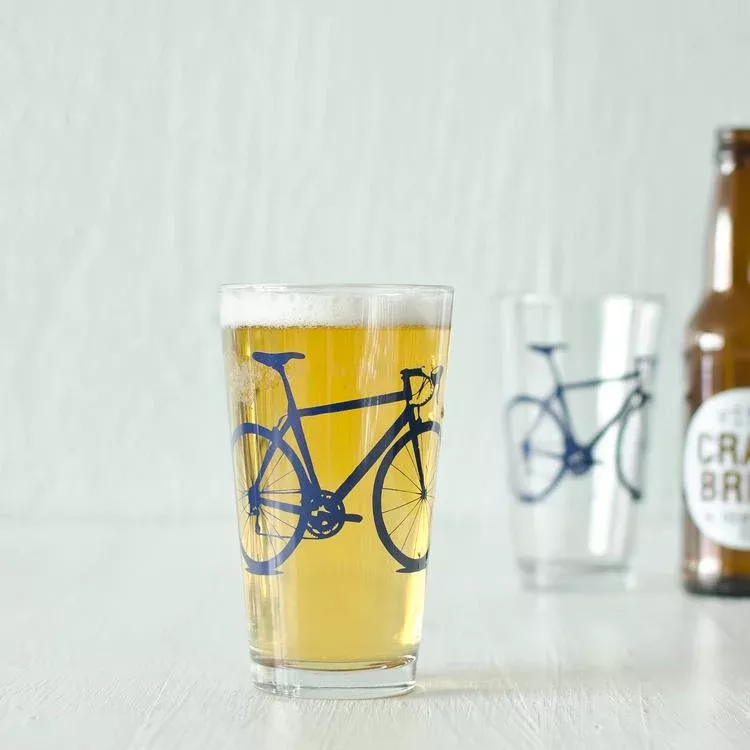 road-bike-pint-glass Road Bike Pint Glass