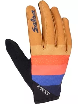salsa-team-polytone-handup-gloves-goldenrod-black-w-stripes Salsa Team Polytone Handup Gloves - Goldenrod, Black, w/ Stripes