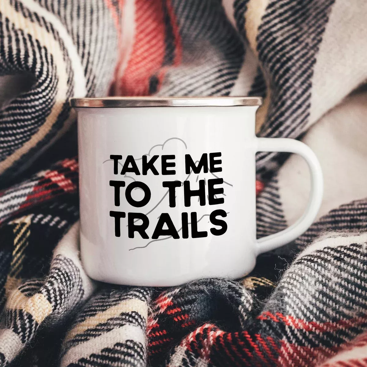 take-me-to-trails-enamel-camper-mug-camping-mugs Take Me To The Trails Enamel Camper Mug | Camping Mugs