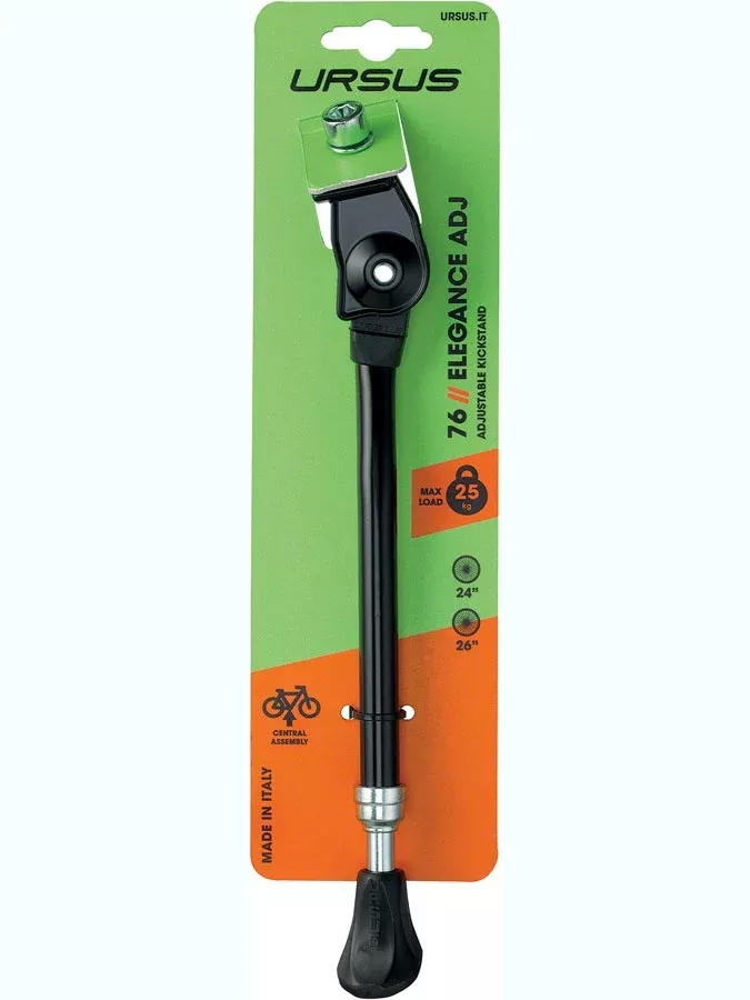 ursus-elegance-adjustable-kickstand-medium-24-26-28-black Ursus Elegance Adjustable Kickstand - Medium 24"/26"/28", Black