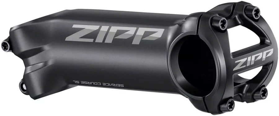 zipp-service-course-sl-stem-31-8-clamp-1-1-8-aluminum-matte-black-b2 Zipp Service Course SL Stem - 31.8 Clamp, 1 1/8", Aluminum, Matte Black, B2