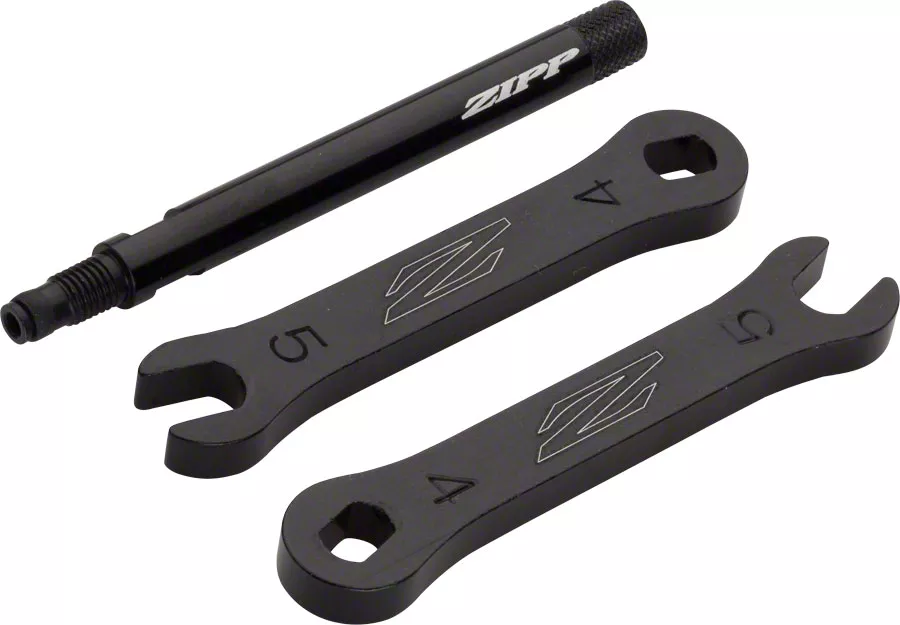 zipp-tangente-aluminum-knurled-valve-extender-black Zipp Tangente Aluminum Knurled Valve Extender - Black